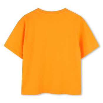 Girls Orange Logo T-Shirt