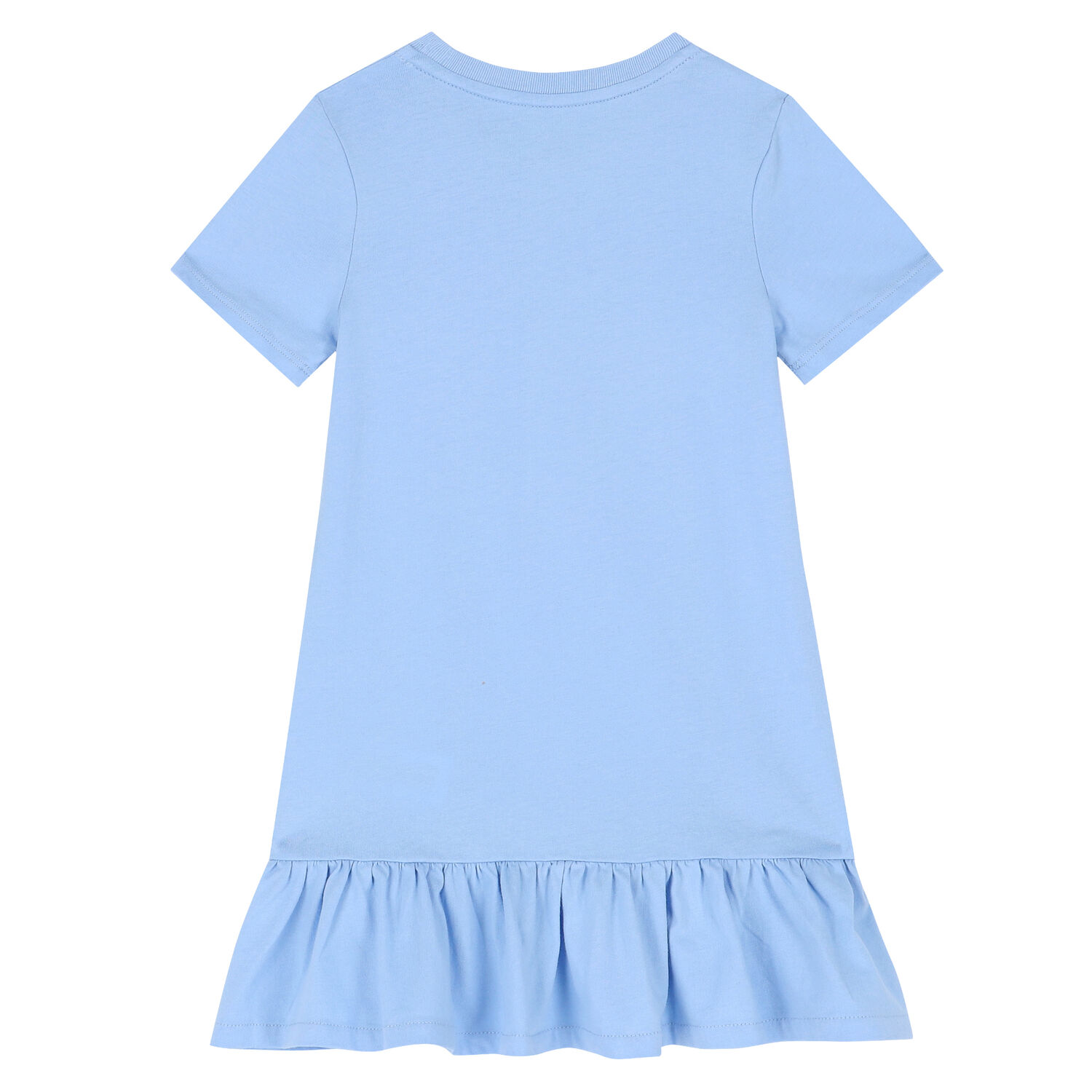 Girls Blue Bear Logo Dress, 2, hi-res