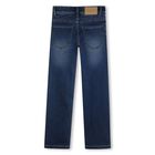 Boys Navy Blue Denim Jeans, 1, hi-res