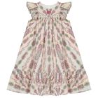 Girls Muti-Coloured Embroidered Paisley Dress, 1, hi-res
