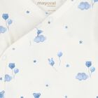 Baby Girls Ivory & Blue Balloon Bodysuits ( 2-Pack ), 3, hi-res