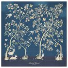 In Bloom Navy Blue Baby Swaddle Carré Blanket, 1, hi-res