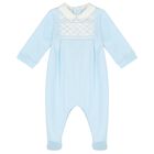 Baby Boys Blue Babygrow, 1, hi-res