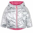 Girls Silver & Pink Reversible Jacket, 1, hi-res