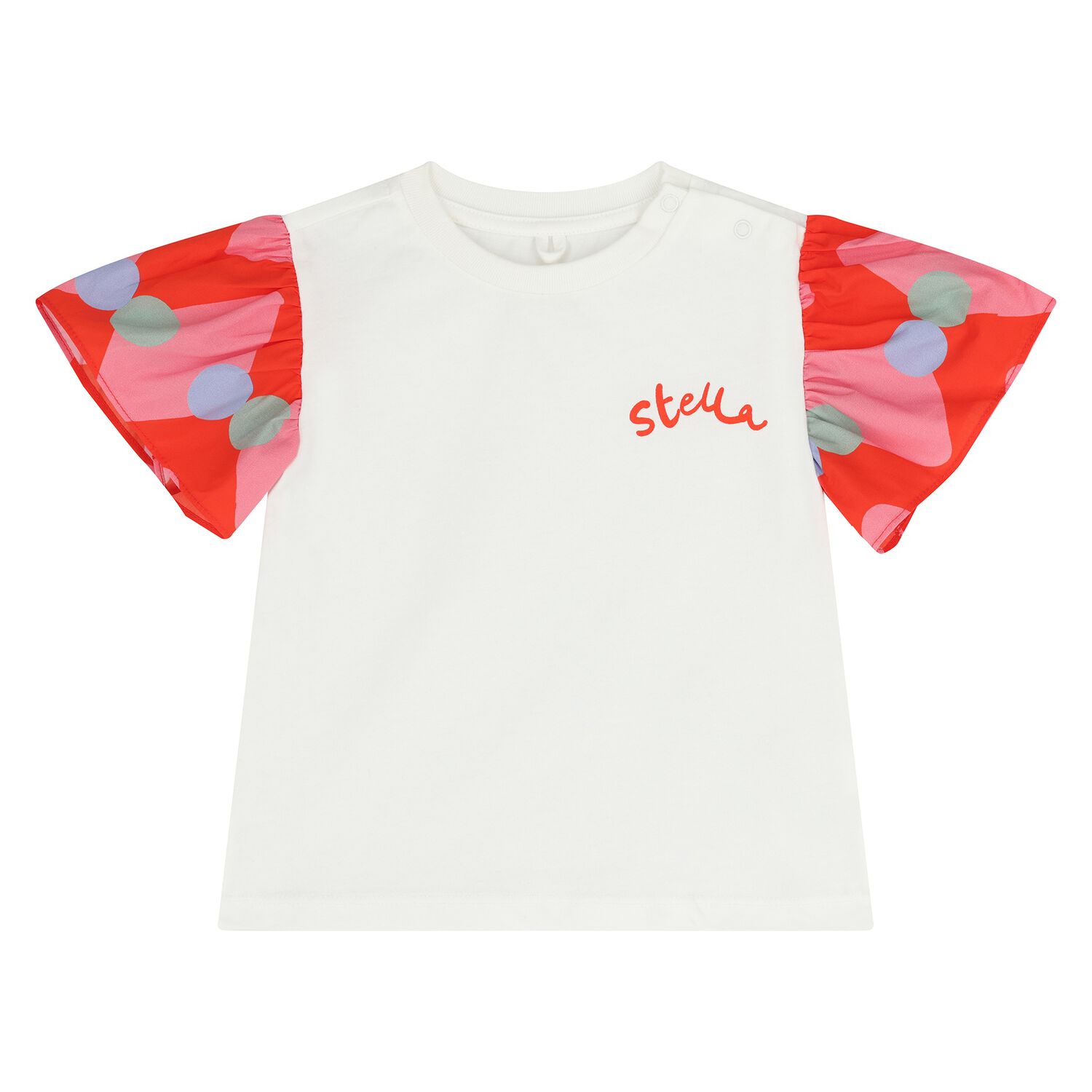 Younger Girls Ivory Logo T-Shirt, 1, hi-res