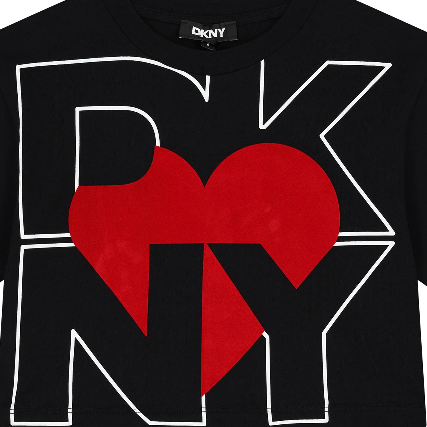 Girls Black Logo T-Shirt, 1, hi-res