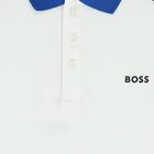Boys White Logo Polo Shirt, 1, hi-res