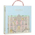 White & Blue Nutcracker Baby Carré Swaddle & Bib Gift Set, 1, hi-res