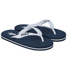 Boys Navy Logo Flip Flops, 1, hi-res