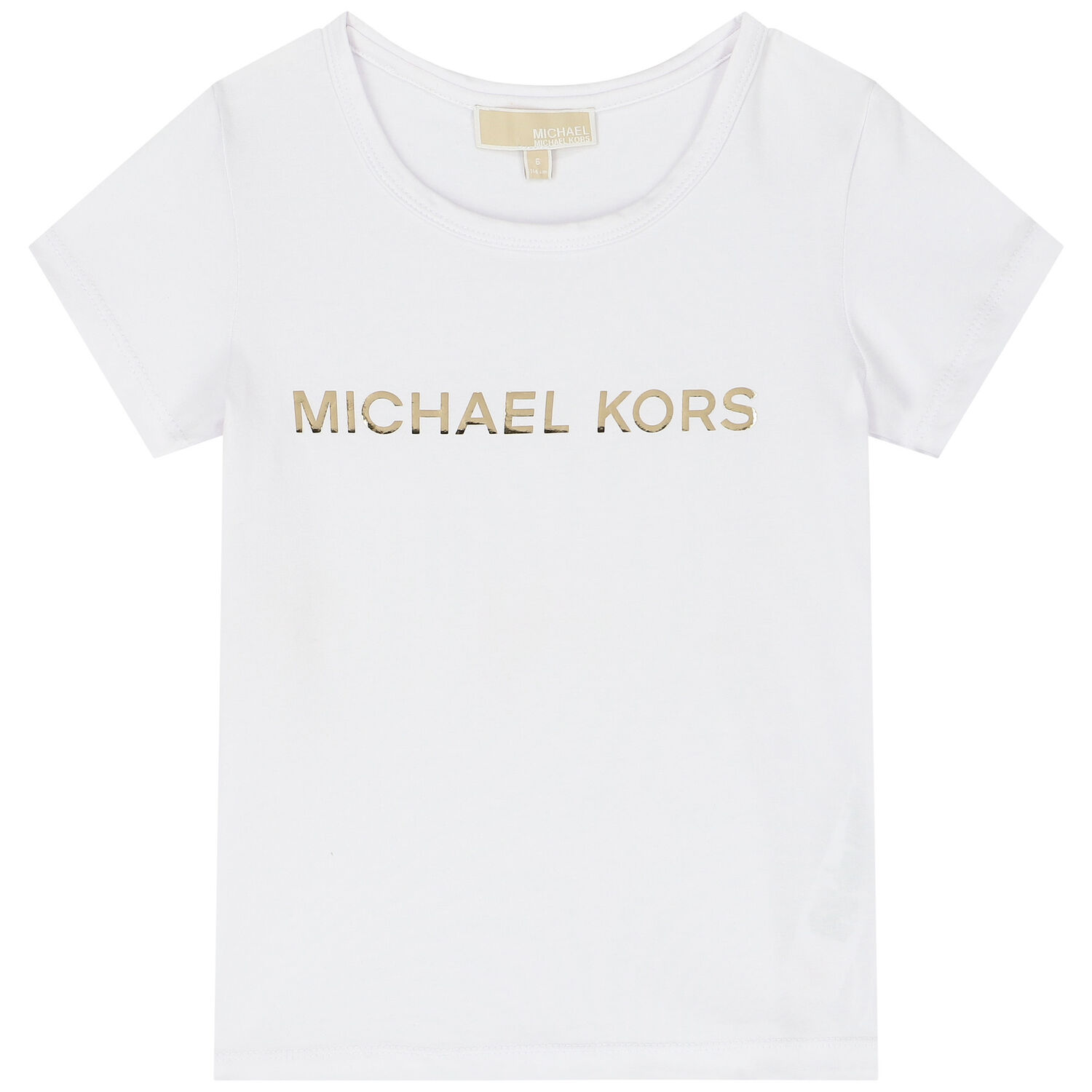 Girls White Logo T-Shirt, 1, hi-res