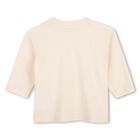 Younger Girls Beige Tiger Long Sleeve Top, 1, hi-res