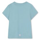 Younger Boys Blue Logo T-Shirt, 3, hi-res