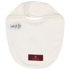 Ivory & Gold Logo Baby Bib, 1, hi-res