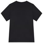 Boys Black Logo T-Shirt, 1, hi-res