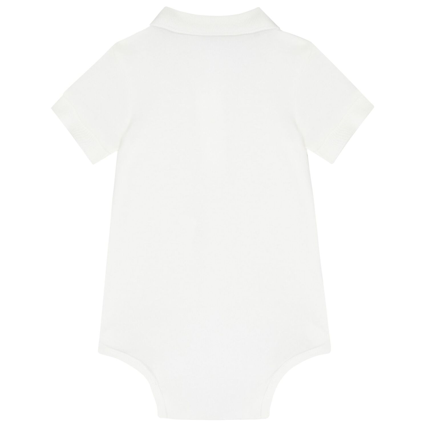 Baby Boys White Logo Bodysuit, 1, hi-res