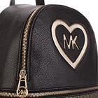 Girls Black Logo Backpack, 1, hi-res