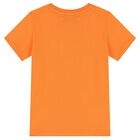 Boys Orange & Navy Blue Logo Shorts Set, 2, hi-res