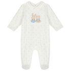 Baby Boys White & Blue Babygrows ( 2-Pack ), 1, hi-res