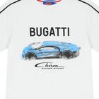 Boys White & Blue Logo T-Shirt, 2, hi-res