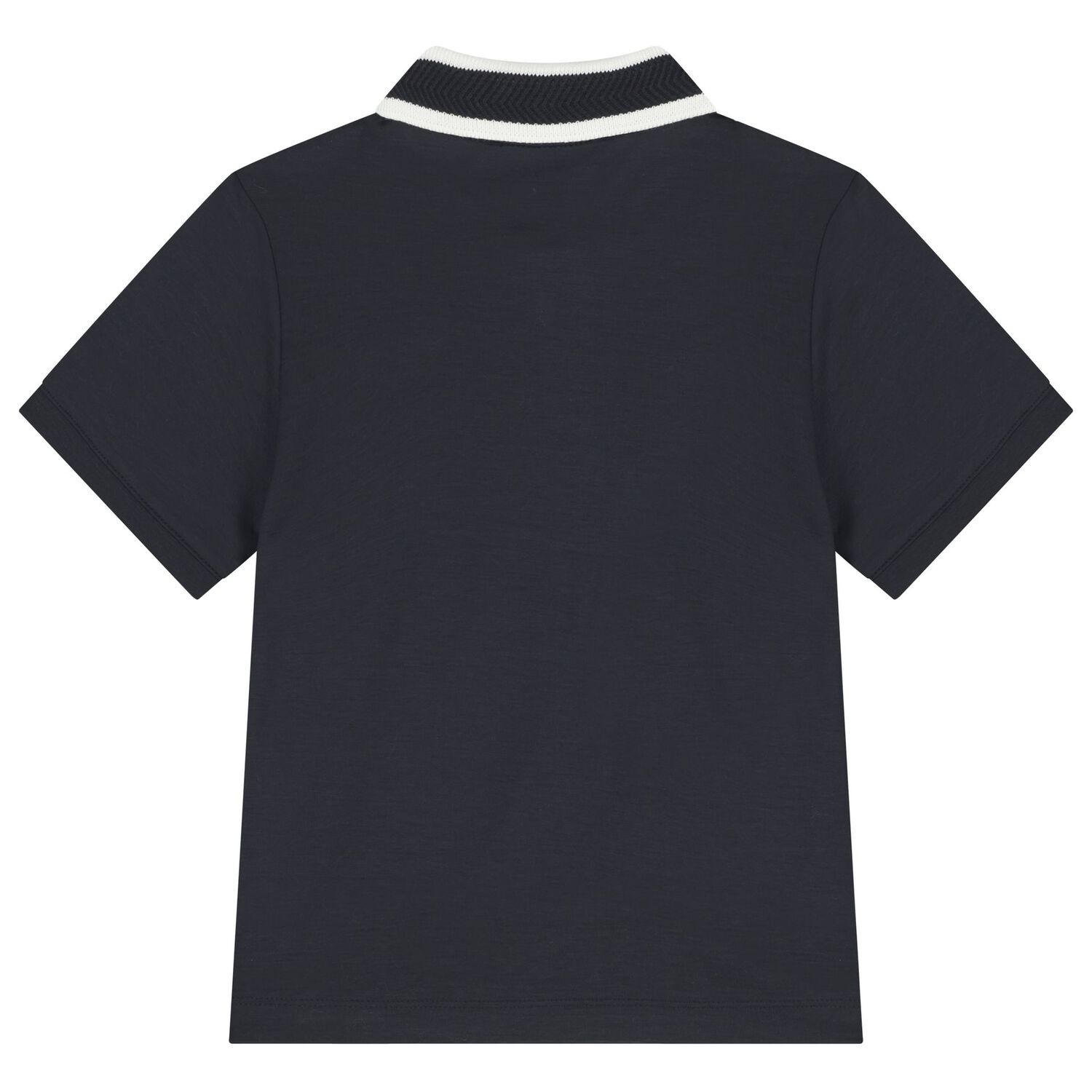 Boys Navy Blue Logo Polo Shirt , 1, hi-res