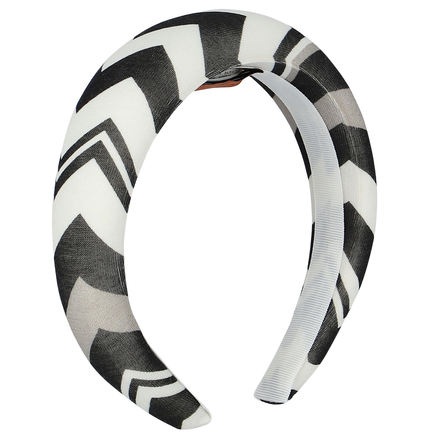 Girls Black & White Zigzag Headband, 1, hi-res