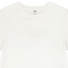 Girls Ivory Logo T-Shirt, 1, hi-res