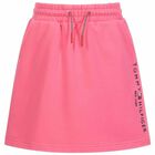 Girls Pink Logo Skirt, 2, hi-res