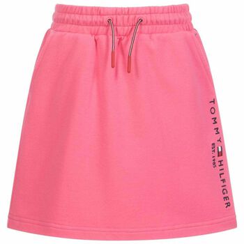 Girls Pink Logo Skirt