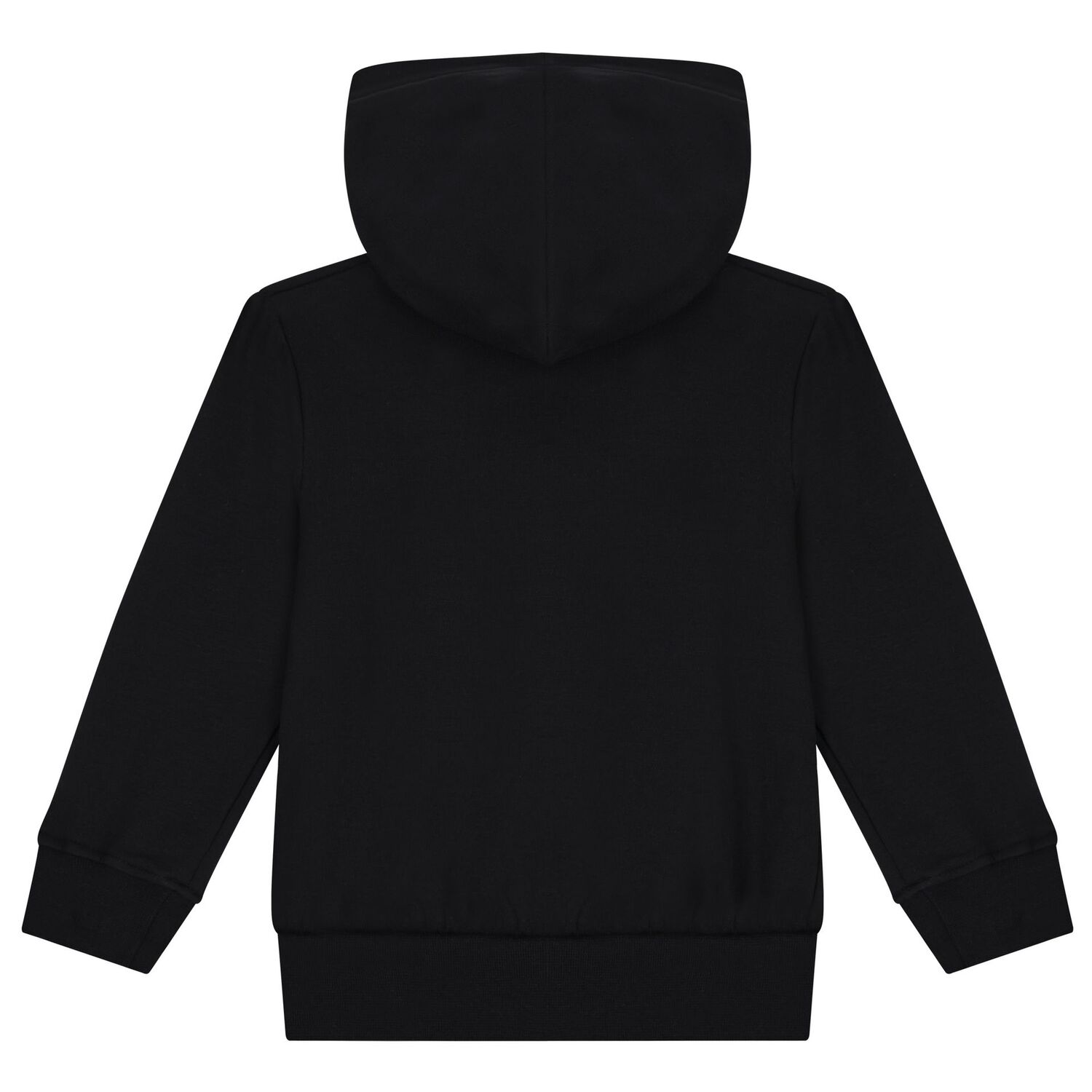 Black Logo Hooded Zip Up Top, 1, hi-res image number null