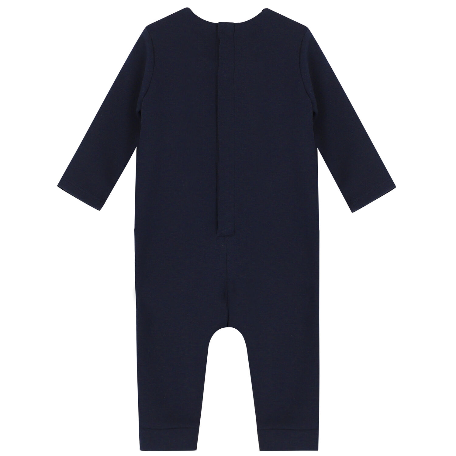 Baby Boys Navy Logo Suit Romper, 1, hi-res