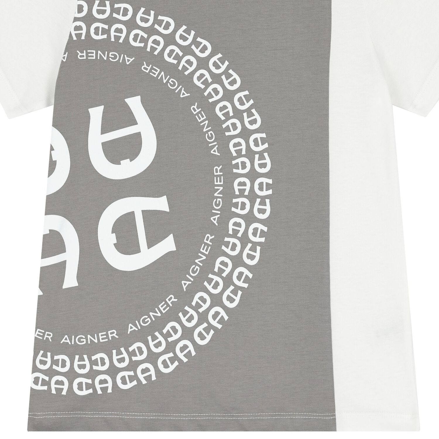 Boys White & Grey Logo T-Shirt, 2, hi-res image number null