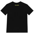 Boys Black Thunderbolt T-Shirt, 2, hi-res