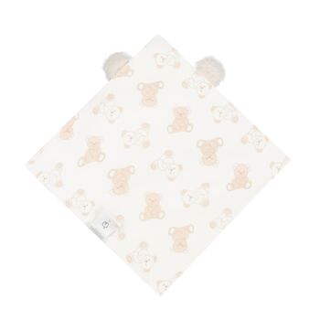 Ivory & Beige Teddy Bear Baby Doudou Comforter