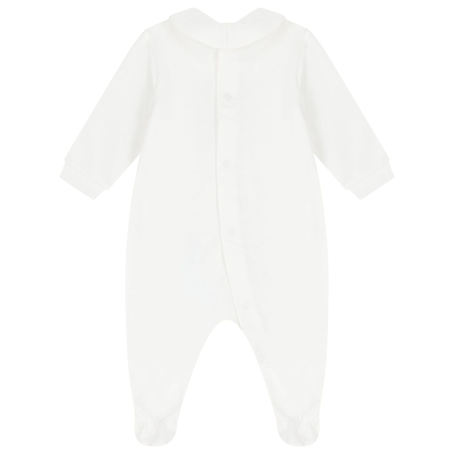 White Teddy Bear Logo Babygrow Gift Set, 1, hi-res