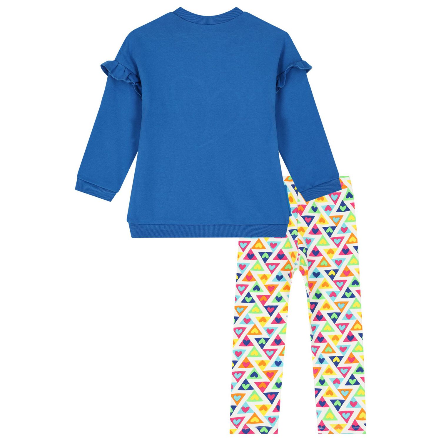 Girls Blue & White Legging Set, 1, hi-res image number null