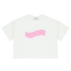 Girls White Logo T-Shirt, 2, hi-res