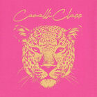Girls Pink Logo & Cheetah T-Shirt, 1, hi-res