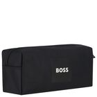 Boys Black Canvas Backpack, 1, hi-res