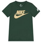 Boys Green Logo T-Shirt, 3, hi-res