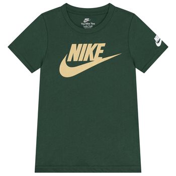 Nike Kids Boys Green Logo T-Shirt, 3 Boys Green Logo T-Shirt