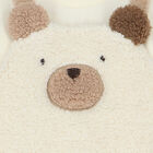 Ivory Teddy Faux Fur Romper, 1, hi-res