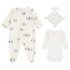 Ivory Penguin Babygrow Gift Set, 1, hi-res