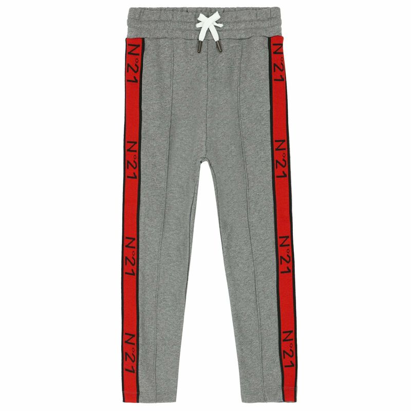 Boys Grey Logo Joggers, 1, hi-res image number null