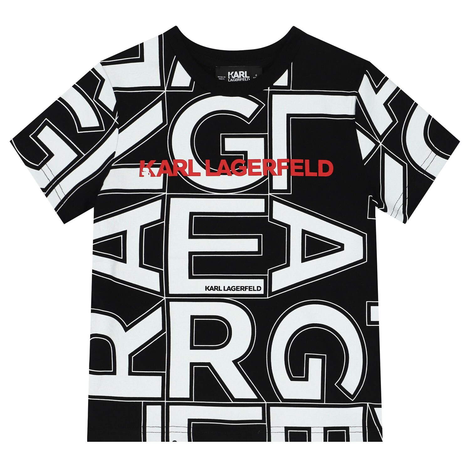 Boys Black Logo T-Shirt, 2, hi-res