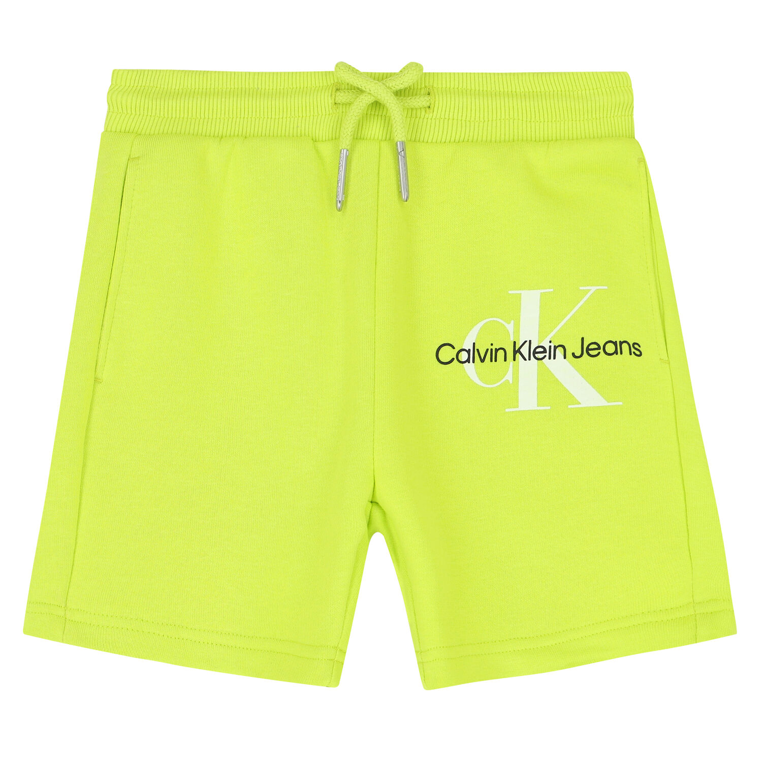 Boys Green Logo Shorts, 1, hi-res