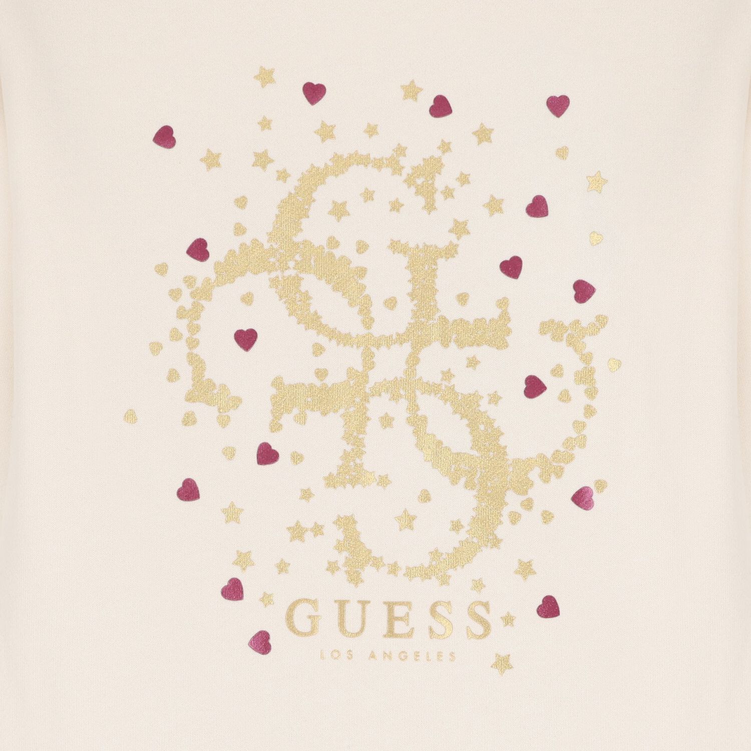 Girls Ivory & Red Logo Dress, 1, hi-res