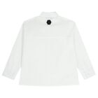 White Embroidered Logo Shirt, 1, hi-res