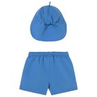 Younger Boys Blue Swim Shorts Set, 2, hi-res