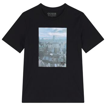 Boys Black Logo T-Shirt