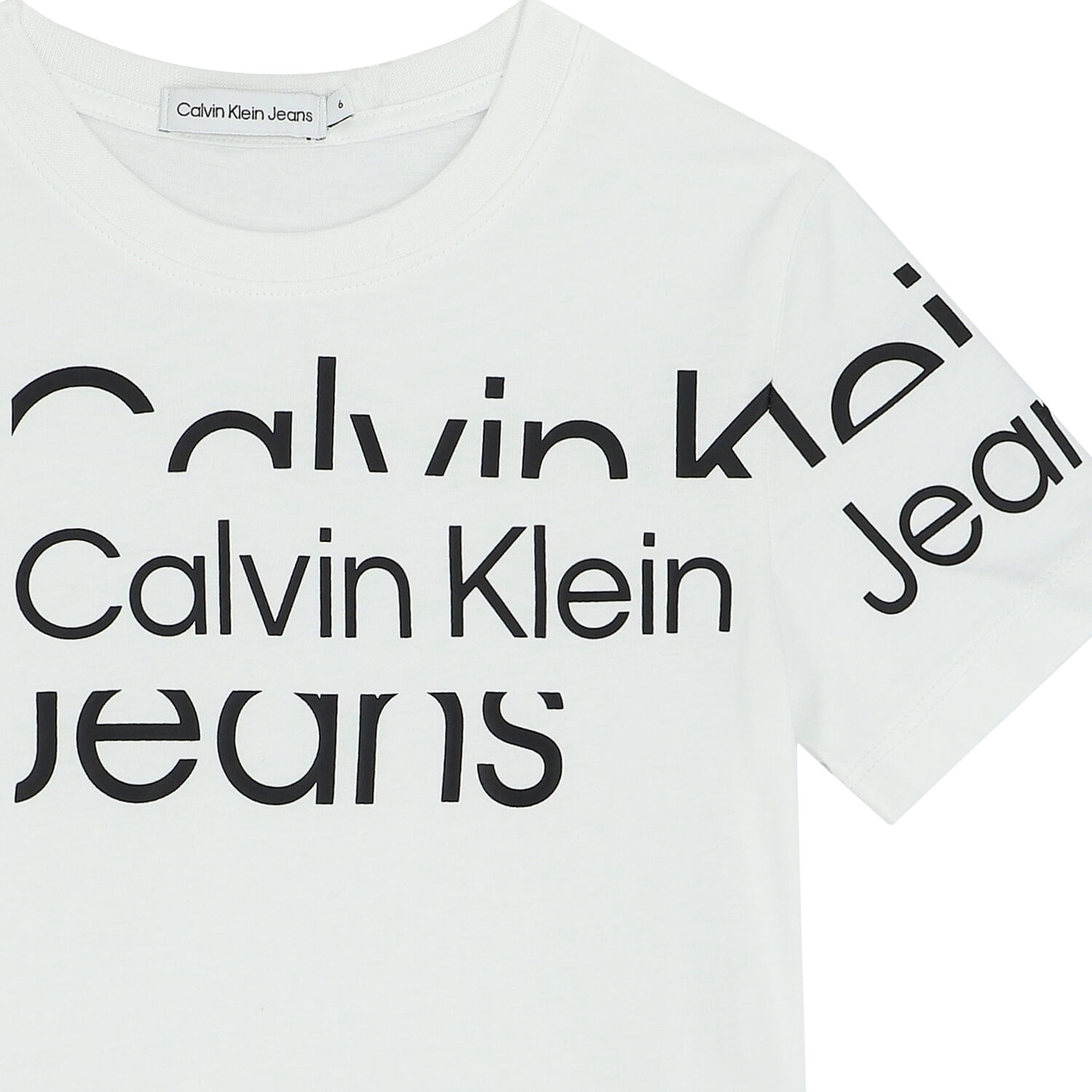 Boys White Logo T-Shirt, 1, hi-res